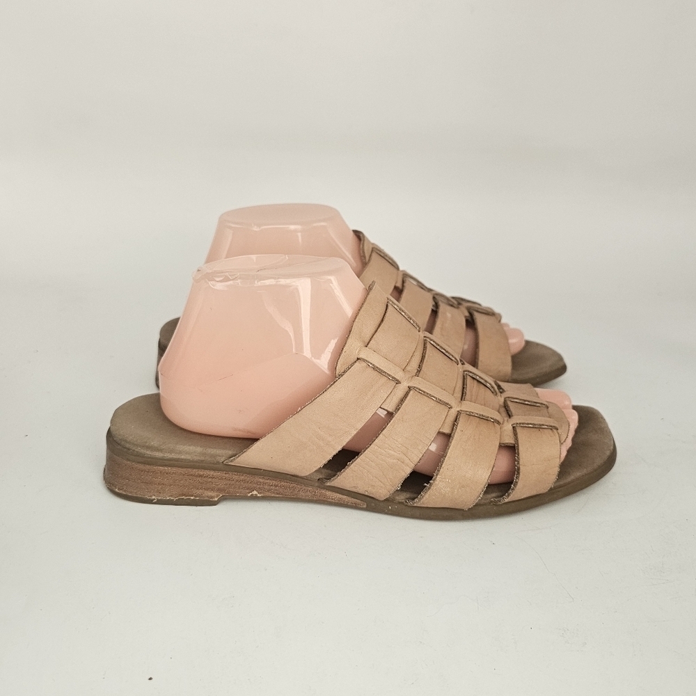 Munro Carrera Gladiator Sandal Tan Calf Leather Women’s Size 9.5 Wide - Picture 3 of 12